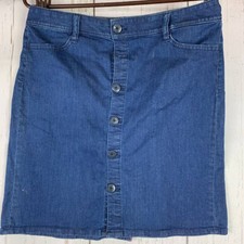 Tommy Hilfiger 2 Denim Blue Mini Skirt Womens