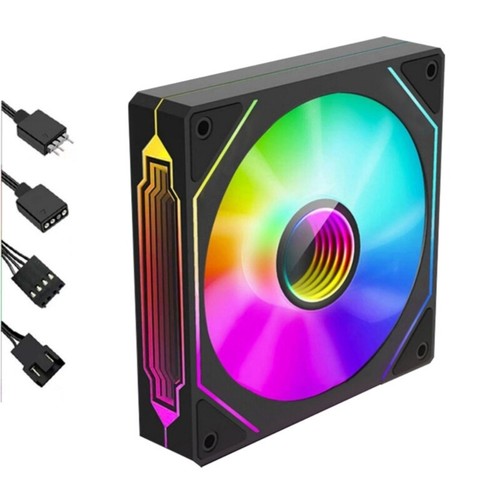 High Airflows 120mm PWM Computer Case Fan with ARGB Lighting and Quiet Operation - Afbeelding 6 van 12