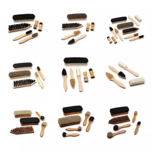 [Schuhpflege] Schuhbürsten Set Box  Schuhputz Set - mehrteilig (made in germany)
