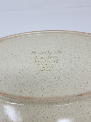 Set Hearthside Garden Festival Platter & Serving Bowl Prairie Sunshine Stoneware - Picture 7 of 11