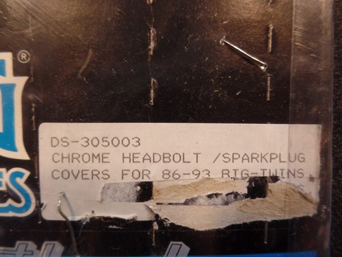 VINTAGE HARLEY DAVIDSON NOS DRAG SPECIALTIES HEAD BOLT/SPARKPLUG CVRS DS-305003 - Picture 11 of 12