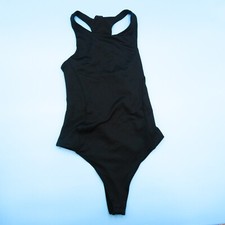 Victorias Secret XS One Piece Swimsuit Black Unpadded Stretch On Point Swim New