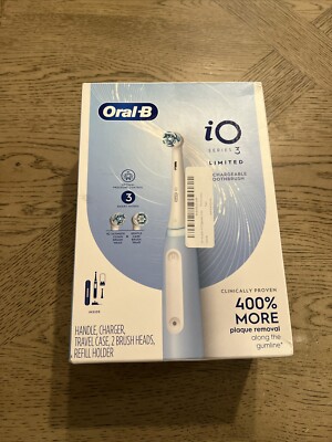 Oral-B iO Series 3 Limited Rechargeable Electric Toothbrush * 2 Brushes Open Box