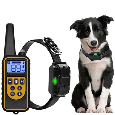 Wasserdicht Elektro-Schock Hunde trainings halsband E-Kragen Wiederauf  ladbar | eBay
