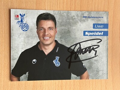 Uwe Speidel MSV Duisburg Autogrammkarte original signiert #S10739