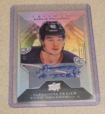 ALEXANDRE TEXIER 2019-20 UPPER DECK TRILOGY ROOKIE LEVEL 3 AUTO SP/49 #131 RC