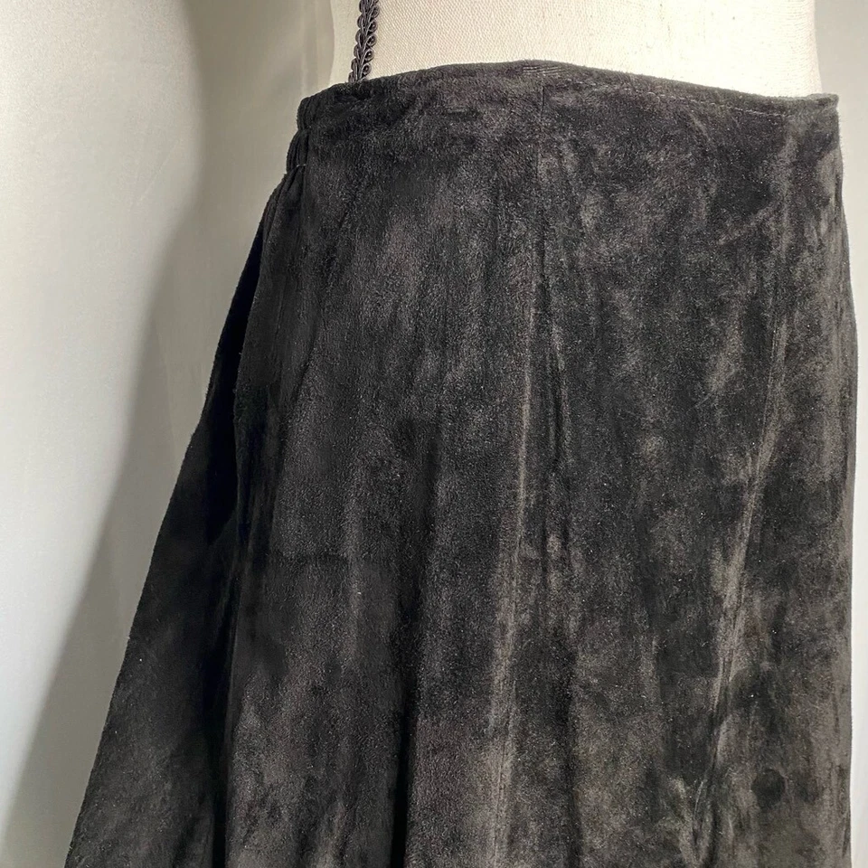 DOUBLE D Ranch女式麂皮绒中裙  — 第 3/4 张图片