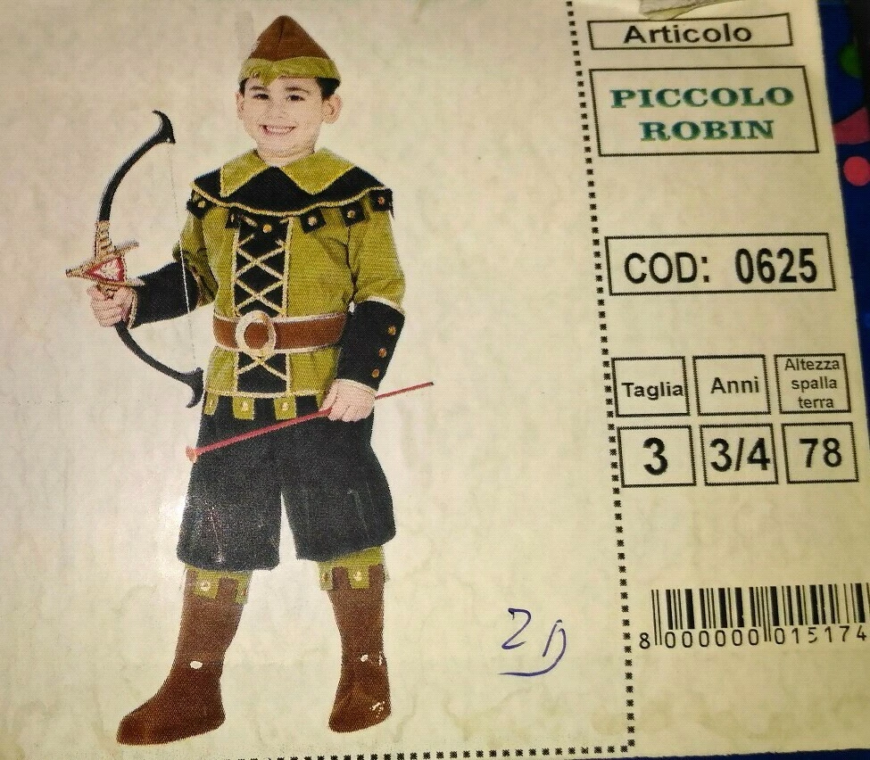 Robin hood deals vestito carnevale