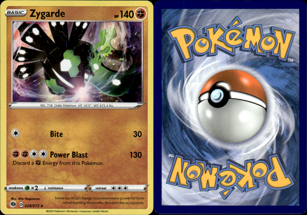 Pokemon TCG Unlimited Zygarde 028/073 - Champions Path - Holo Rare