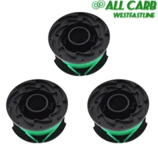 3 Pack Auto Feed String Trimmer Spool Line Replacement for Black & Decker SF-080