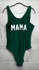 Womens Plus Size XXL "Mama" Print 1 Piece Swimsuit