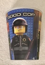 The Lego Movie 2014 McDonalds Holographic Cup Warner Brothers Good Cop Bad Cop