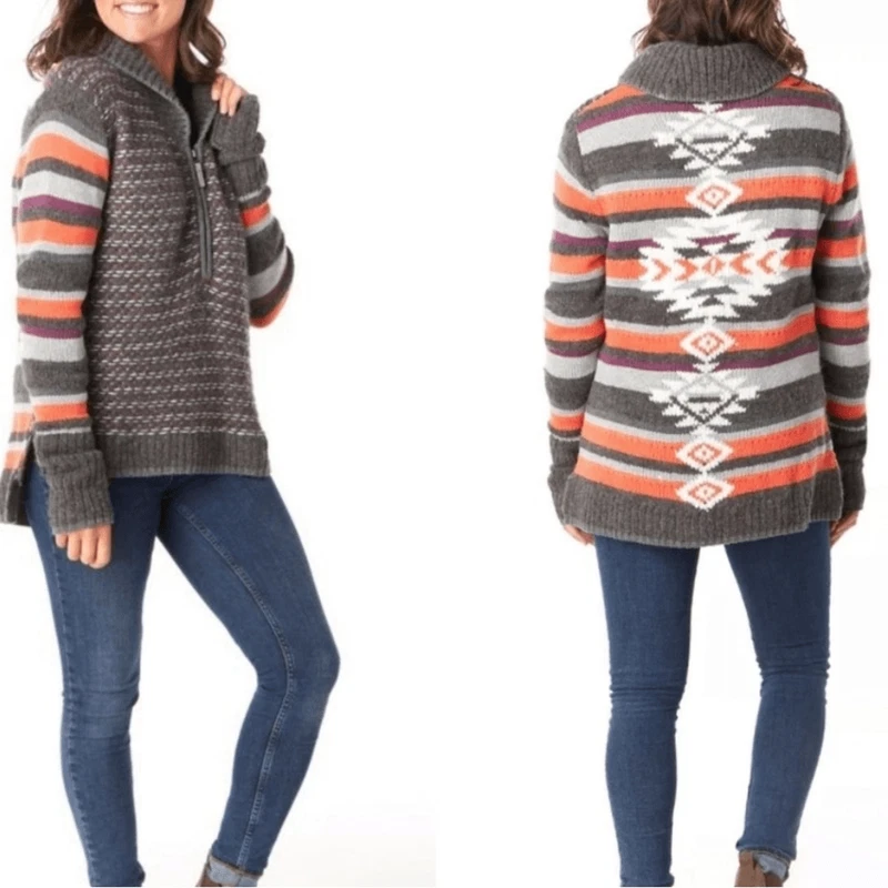 smartwool chup potlach wool quarter zip sweater