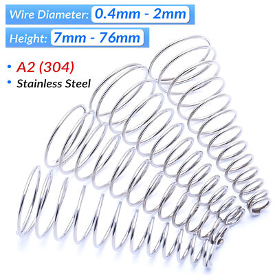 #ad 304 Conical Cone Compression Tower Springs Stainless Steel Pressure Spring $30.79