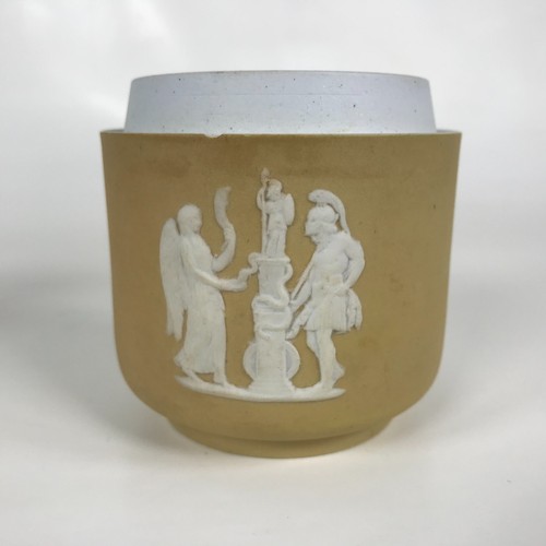Antique Wedgwood Yellow Dipped Jasperware Dresser Box - Picture 4 of 5