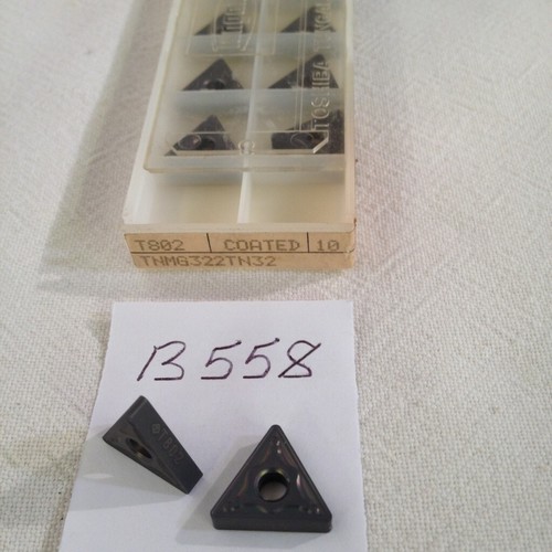 10 NEW TUNGALOY TNMG 322 TN32 CARBIDE INSERTS. GRADE: T802 (B558)