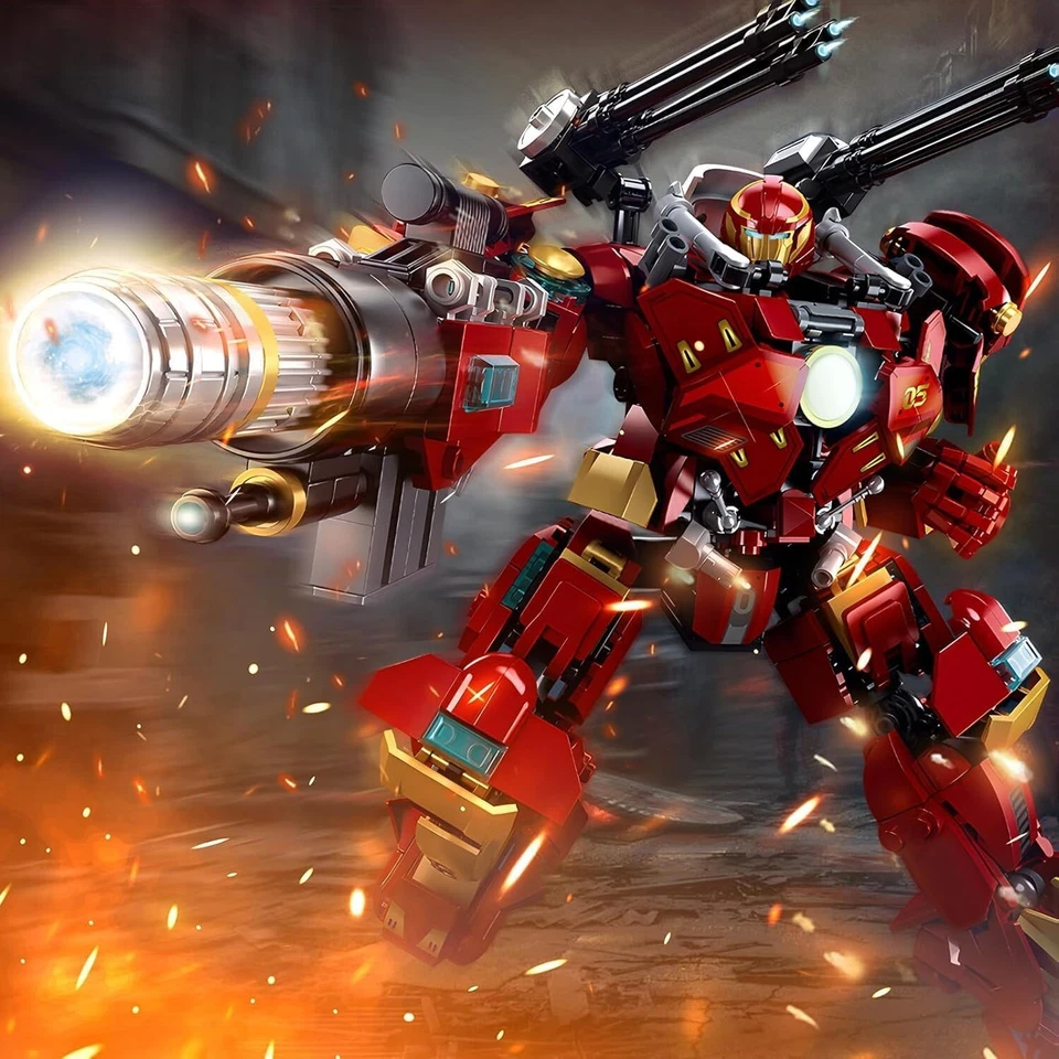 HIGH GODO Mech Robot Transforming Building Blocks Set for AdultsCity Warrior ... - Image 2 of 4