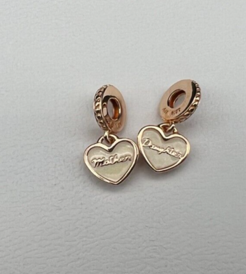 NEW Authentic Pandora 14k Rose Gold Plated Mother and Daughter