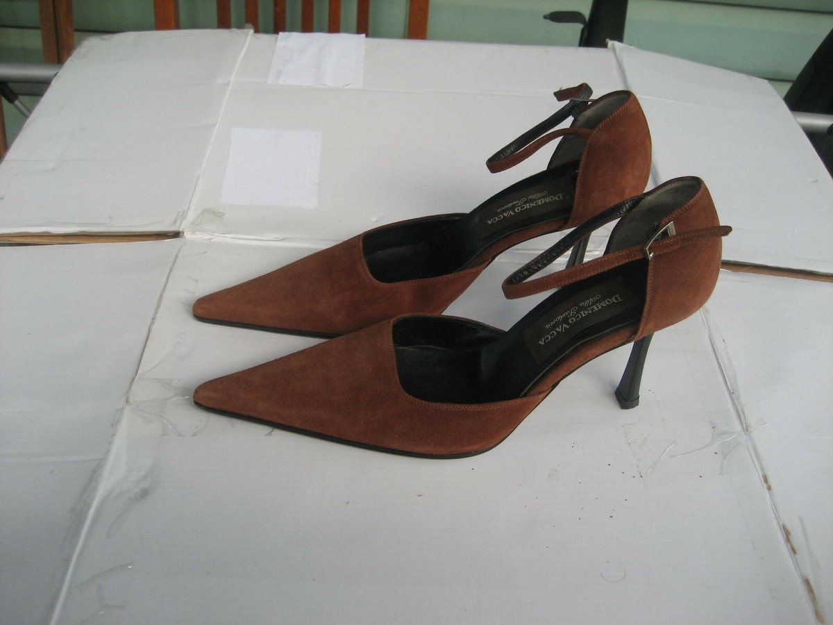 Domenico Vacca Womens Shoes, Brown Suede Leather, Size 38 | eBay display picture 2