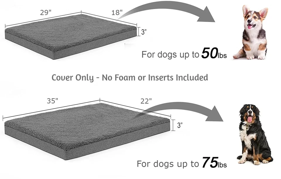 DOG PET BED Replacement COVER Duvet Case Only 10x More Durable Than Denim/Canvas - Image 2 of 4