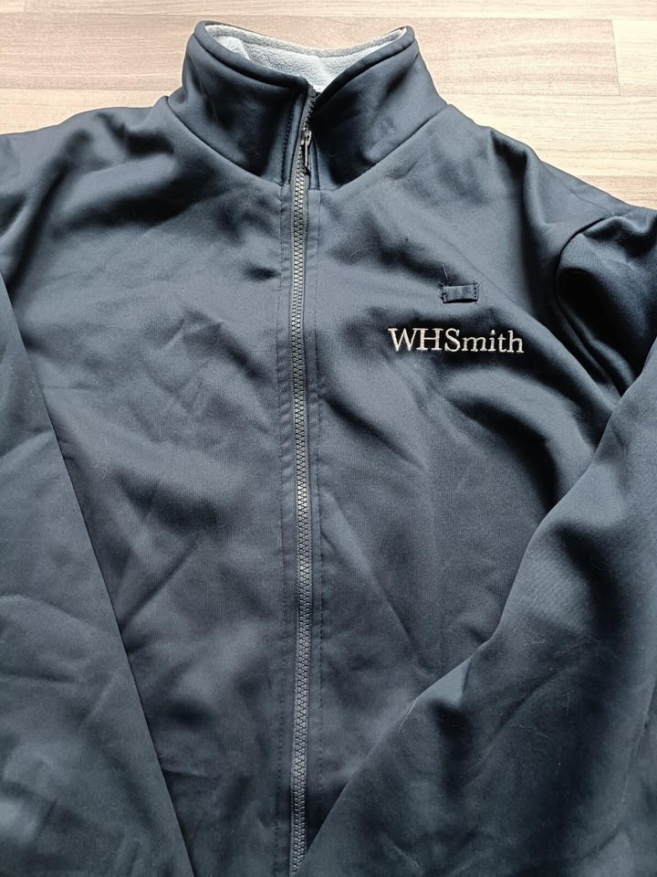 WHSmith Blue Work Jacket Medium 1012 Uniform Work wear Office Wear Fleece eBay