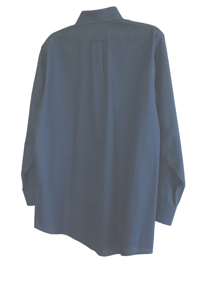 Camisa Bill Blass Para Hombres 15 1/2 Carbón Camisa de Vestir Oxford Sin Arrugas Manga Larga Foto 2 de 4