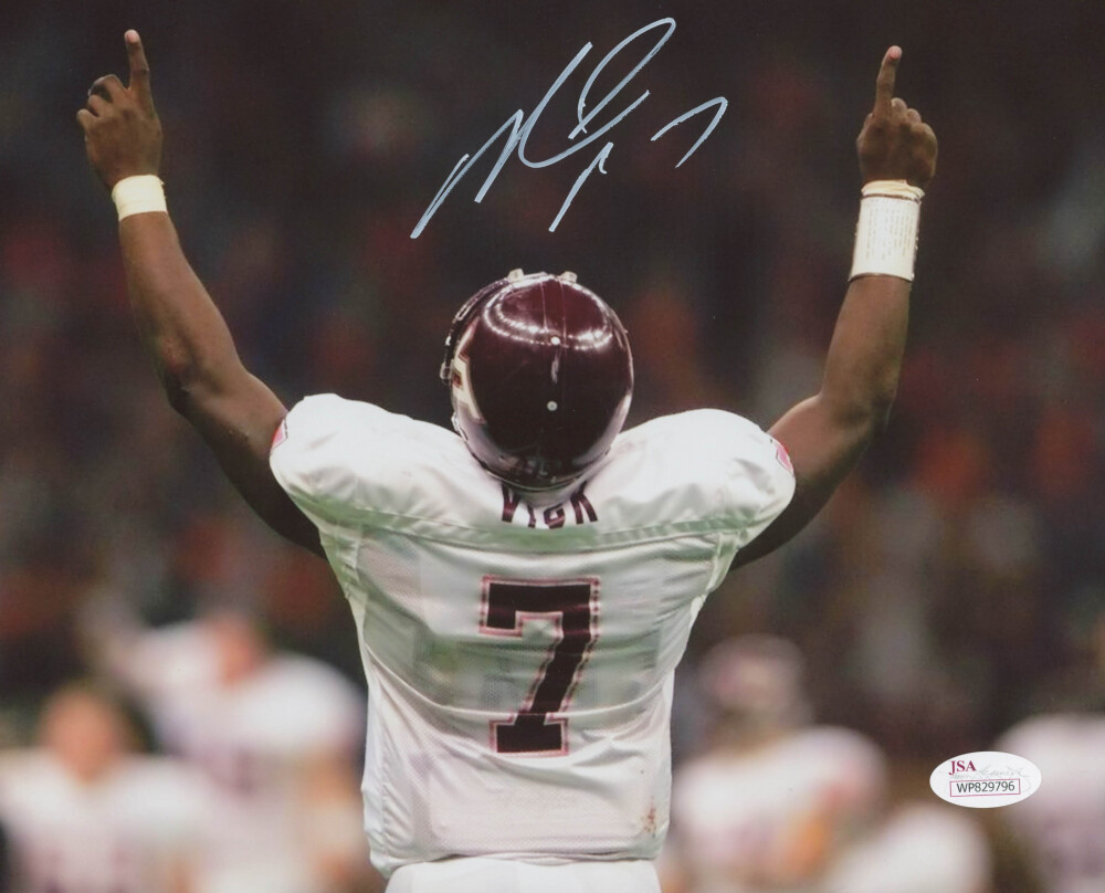 Michael Vick Autographed Signed Virginia Tech Hokies 8x10 Photo JSA 