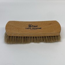 Star 100 Horsehair Professional Vintage 6  Shoe Shine Brush Made in Brazil
