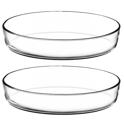 2 Pasabahce Borcam Glas Oval Ofengeschirr Kuchen Antihaft Kochen Mikrowelle Form
