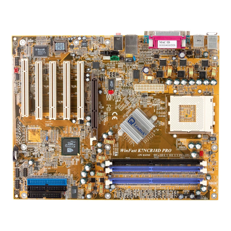 Carte Mère ATX Leadtek WinFast K7NCR18D PRO Socle 462 DDR AGP PCI Acr - Image 2 of 3