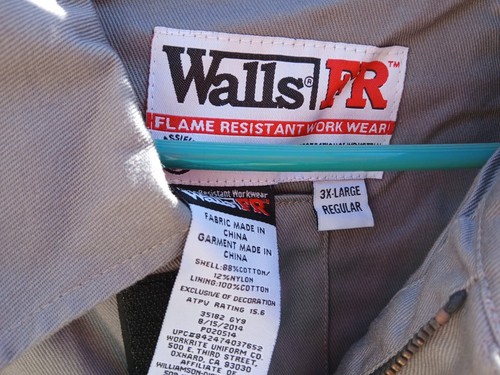 Walls FR Flame Resistant WorkWear Jacket Utility Size 3X Large Regular Gray NWT - Picture 14 of 18