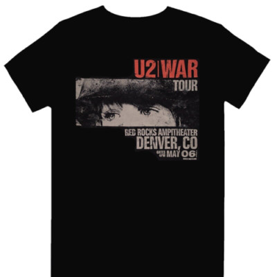 U2 - War Tour Red Rocks Official Licensed T-Shirt | eBay
