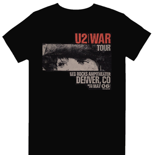 U2 - War Tour Red Rocks Official Licensed T-Shirt | eBay