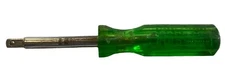 Vintage Taiwan 5.5” Green Handle 1/4” Nut Socket Driver