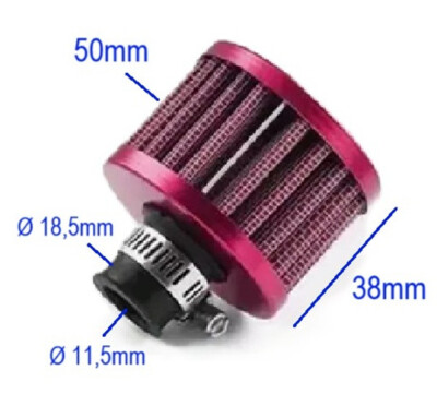 Luftfilter für große RC Verbrenner Motor Nitro Methan rot