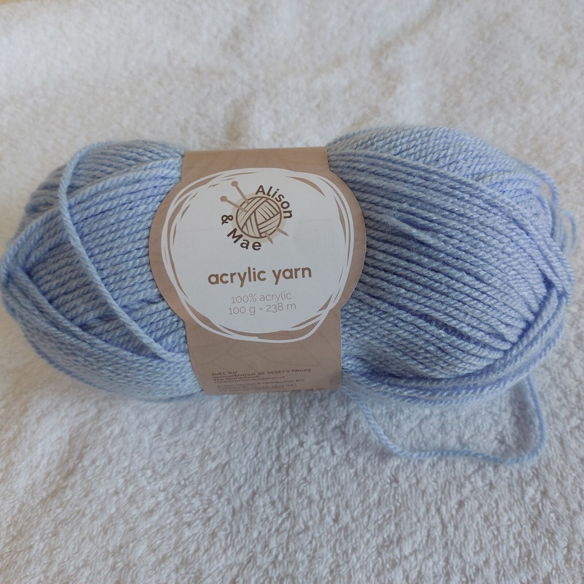 Bodhi2000 Grobes Acrylgarn (100g) In Dunkelblau – Weich, Für Handstricken & Häkeln, Garnstärke Ca. 7 Mm