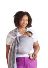 Lillebaby LINEN Ring Sling Baby Carrier Eternal Love Nimbus Cloud Grey Gray