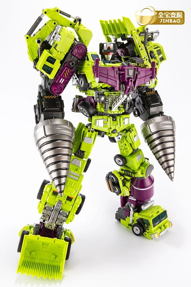 JINBAO Oversized Devastator 6pcs Full Set Green/Yellow Figure Upgrade Kit - Image 4 of 4