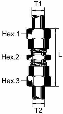 Wabco Gerade Durchgangsverschraubung 8938200840 - 893 820 084 0