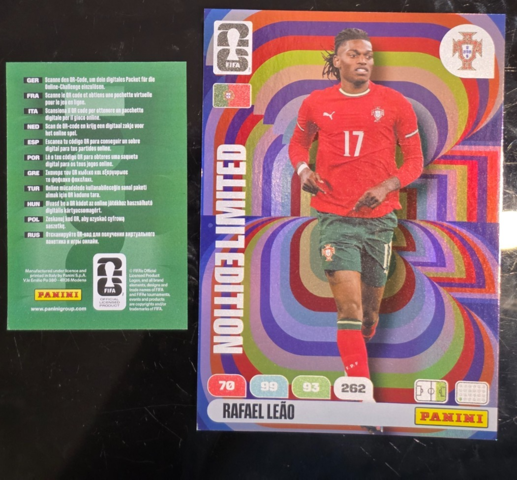 再*)様 PANINI TOPPS サッカー　ジャージカード訳あり　説明文をお読 Panini Adrenalyn FIFA World CUP 2026 XXL Limited Edition Portugal