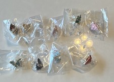 9 Pairs Christmas Tree Stud Earrings Multicolor Holiday Winter Party
