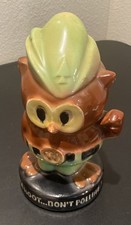 VINTAGE WOODSY OWL BANK GIVE A HOOT DON'T POLLUTE McCOY UNITED STATES FOREST