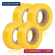 GEYYANG Yellow Electrical Tape, Professional UL Approved, 4 Pack Multipurpose El