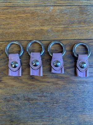 Four Coach Authentic Silver Tone Strap Rings, Replacement Hardware