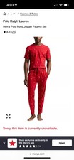 NWT Ralph Lauren Polo Pony Mens Jogger Pajama Set Sz M