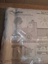herrschners stamped for cross stitch pillow cases