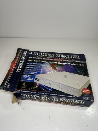 Computer Power Center Surge Protector with FAX Modem Protection /Oscar Power Tap - Picture 10 of 11