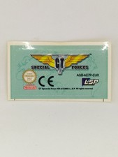 CT SPECIAL FORCES 1 (EUR) Game Boy Advance replacement label