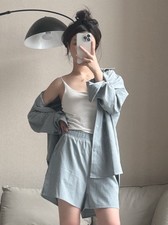 AIo Yoga Casual Shirt Shorts Set Slimming New Fashion Women Clothes Early Spring