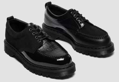 BEAMS × Dr.Martens Lowell 4-Eye Shoes Black 43026001 | eBay